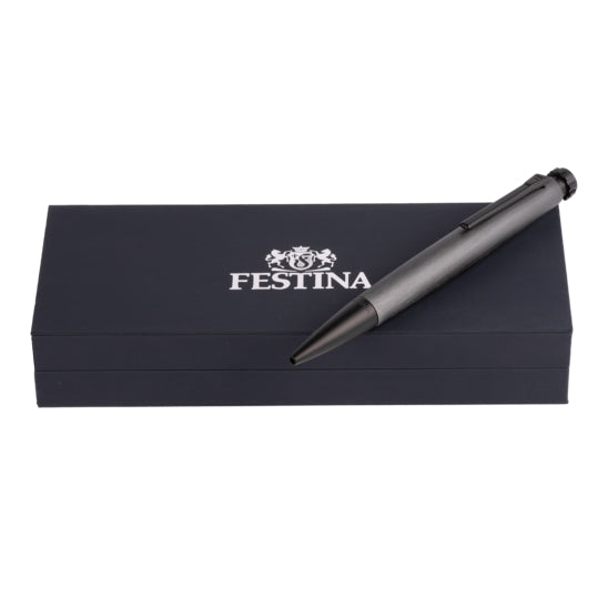 Penna Uomo Festina Acciaio Nero Satinato Biro FWS4102/D