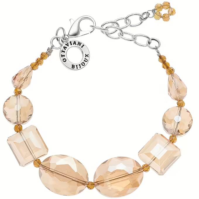 Bracciale Donna Ottaviani Bronzo Con pietre colore ambra 501061B