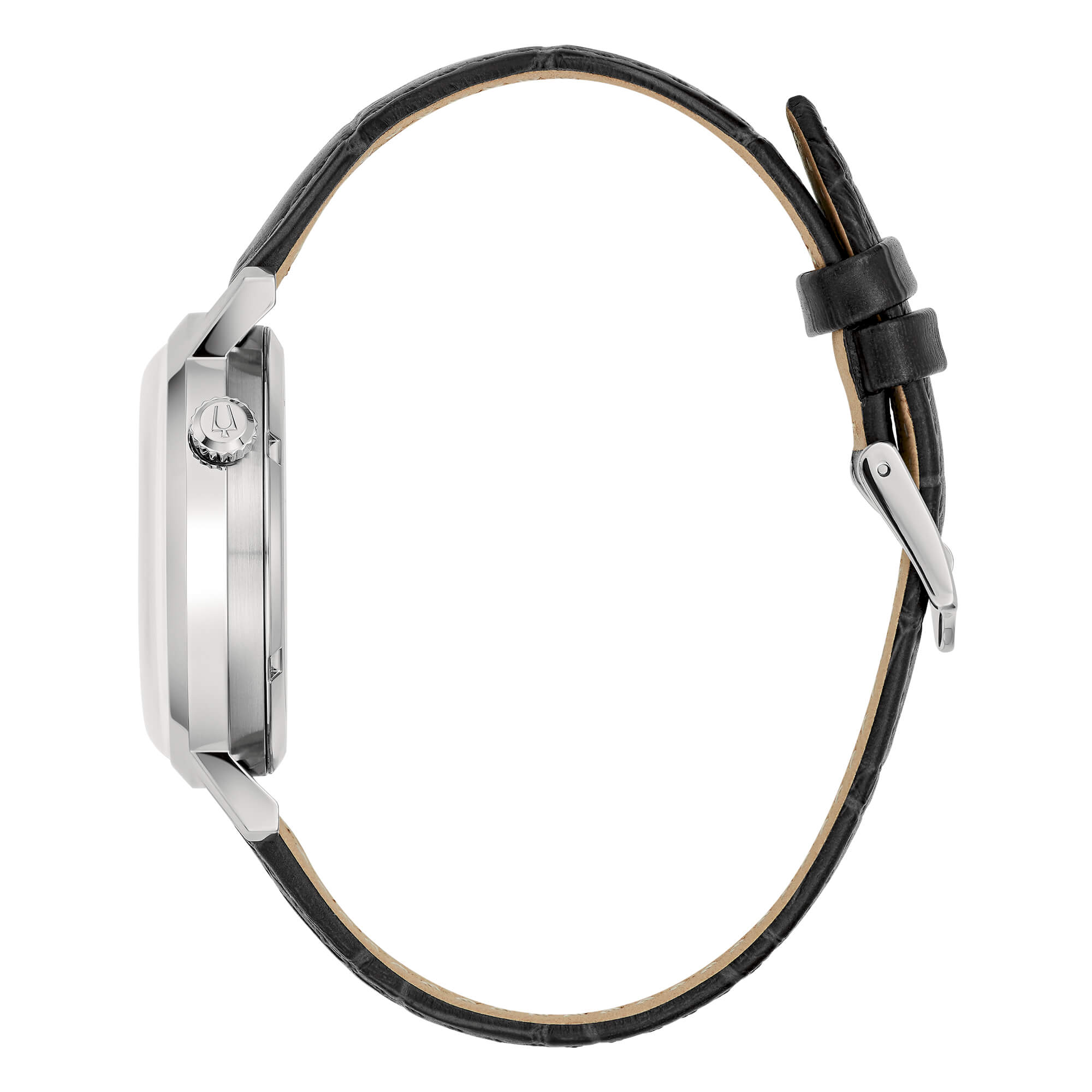 Orologio Uomo Bulova Aerojet Automatico Pelle Nero 96A317