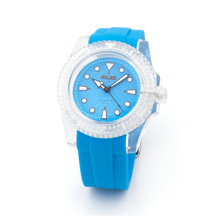 Orologio Uomo 4US Cesare Paciotti Quarzo Solo Tempo Silicone Celeste T4ST371