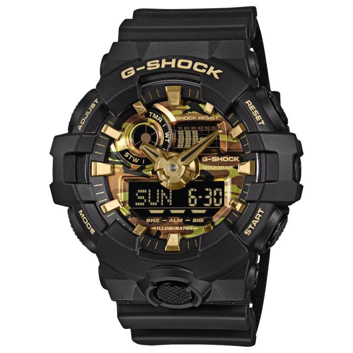 Orologio Uomo Casio G-SHOCK Nero Pattern Mimetico GA-700CF-1AER