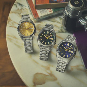 Orologio Uomo Seiko 5 Automatico Giallo Riedizione Anni 70 SRPL59K1