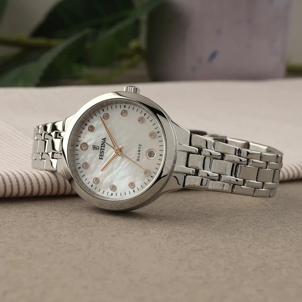 Orologio Donna Festina Mademoiselle Al Quarzo Con Cristalli F20718/1