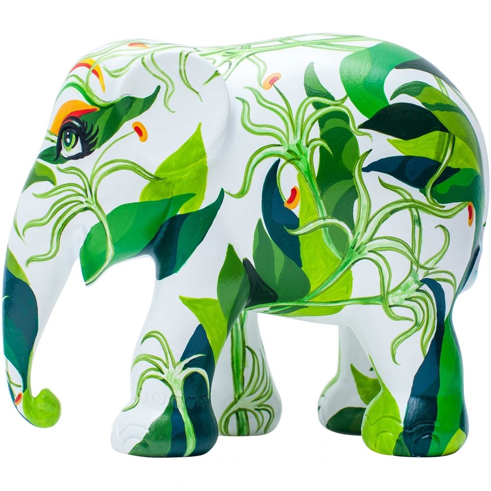 Scultura Elefante Beauty In The City 30 Cm Resina Dipinto A Mano 8858831239494