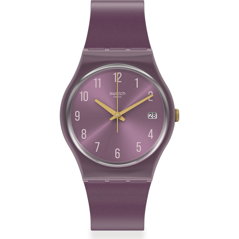 Orologio Donna Swatch Quarzo Solo Tempo Bioceramica Viola GV403
