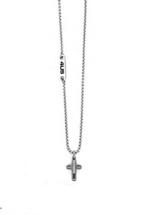 Collana Uomo 4US Cesare Paciotti Acciaio Catena Croce 4UCL8066