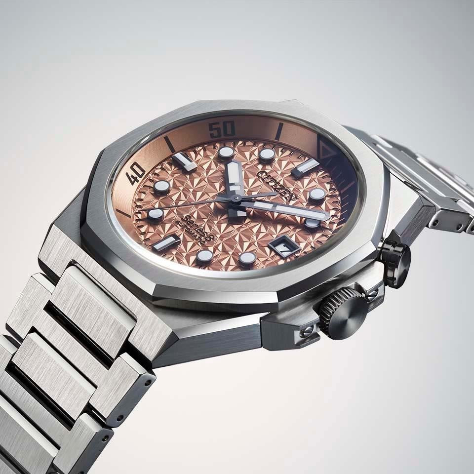 Orologio Uomo Citizen Serie 8 Automatico Edizione Limitata Salmone NB6066-51W