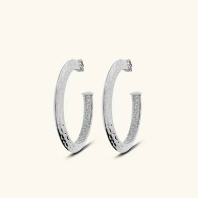 Orecchini Donna Etrusca Semicerchio Martellati WSET00908.YG