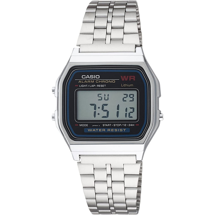 Orologio Uomo Casio Vintage Acciaio Satinato Quarzo Digitale A159WE-1EF