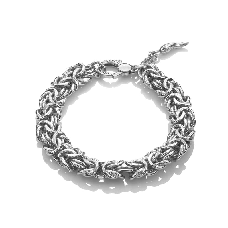 Bracciale Donna Giovanni Raspini Argento 925 Caesar Maglia Bizantina Media 10839