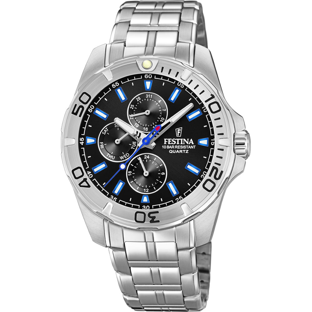 Orologio Uomo Festina Acciaio Quarzo Multifunzione nero F20445/6