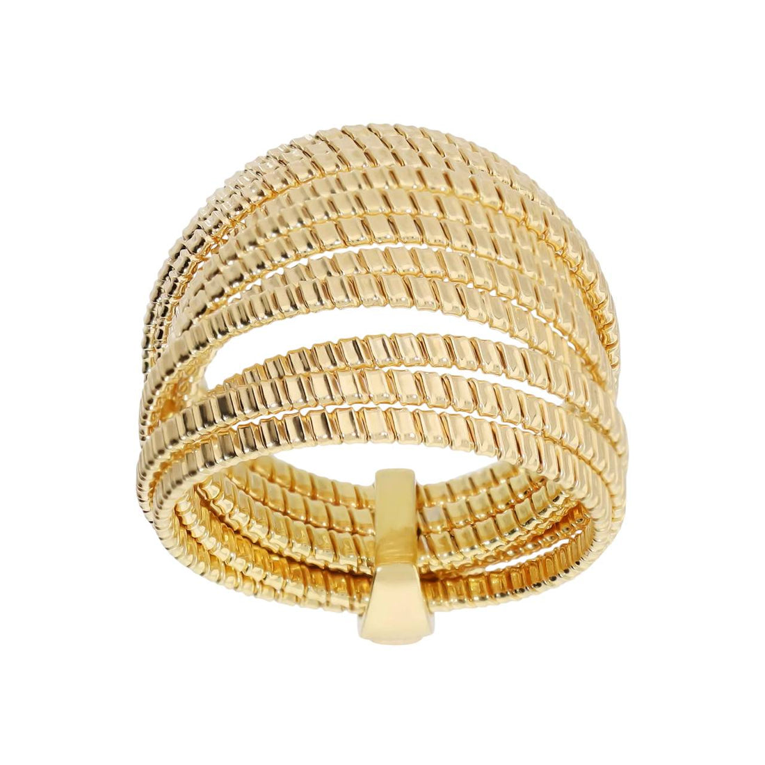 Anello Donna Etrusca Bronzo Dorato Oro 18 KT WSET00927.YG-16