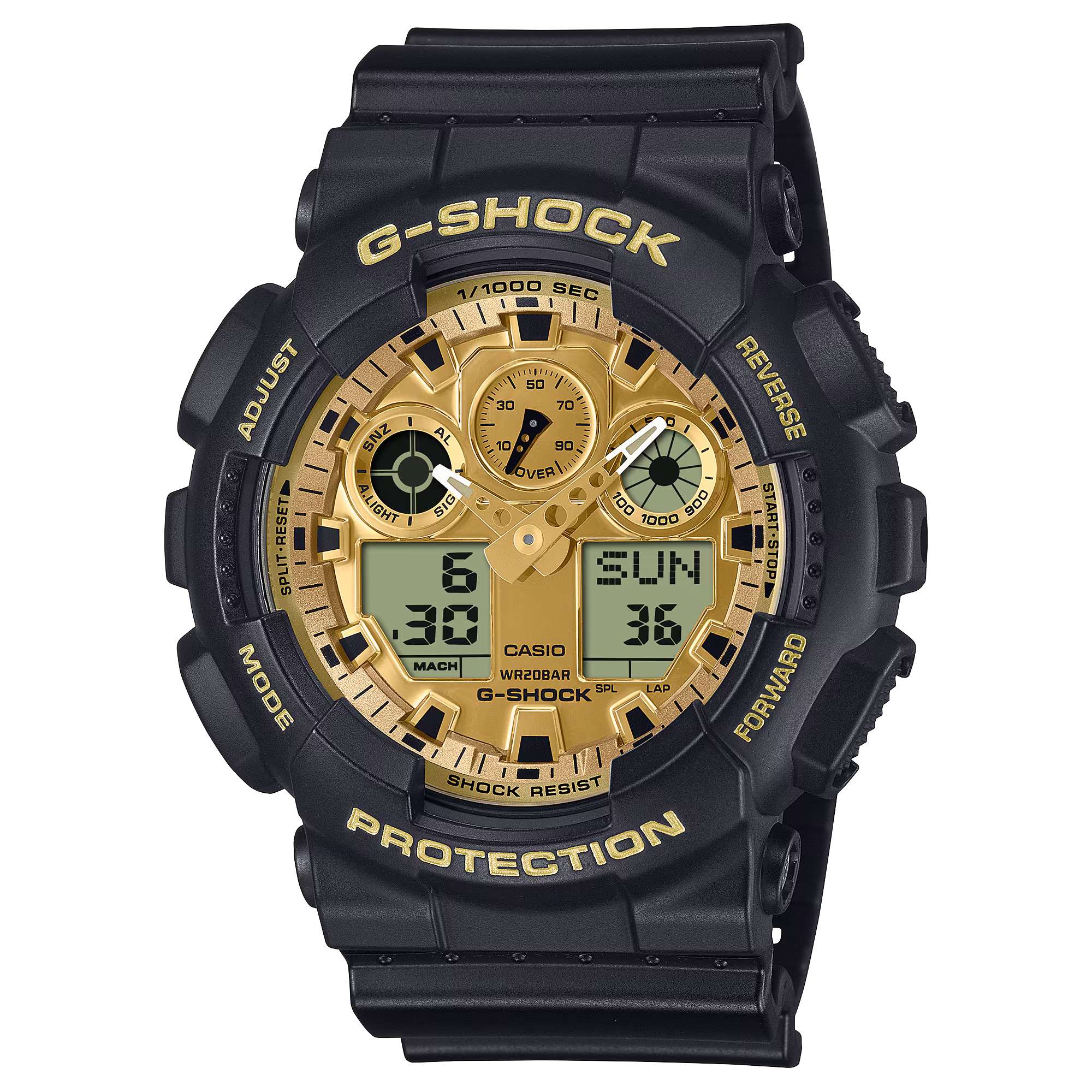 Orologio Uomo Casio G-SHOCK Nero Oro GA-100GGB-1A9ER