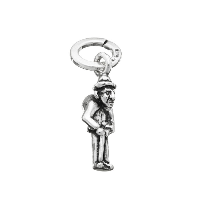 Charm Donna Giovanni Raspini Argento 925 Gobbo Porta Fortuna Realizzato A Mano 06000