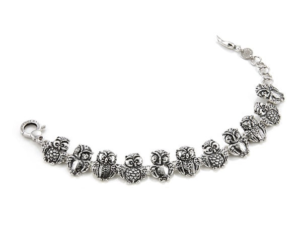 Bracciale Donna Giovanni Raspini Argento 925 Gufo Semirigido 07502