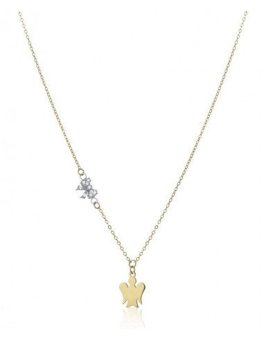 Collana Donna Oro 9 KT Angelo Fiocco Zirconi NKT332