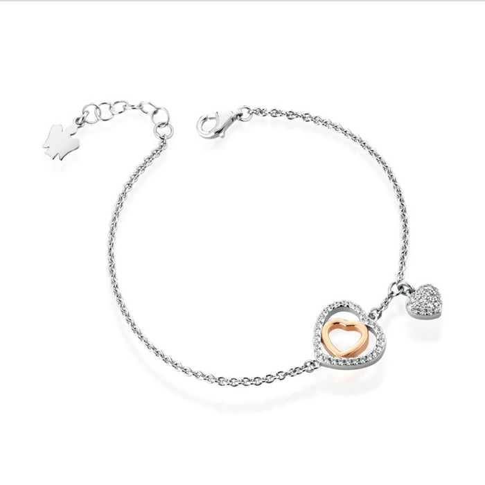 Bracciale Donna Roberto Giannotti Argento 925 Cuore Zirconi Bianchi GIA454