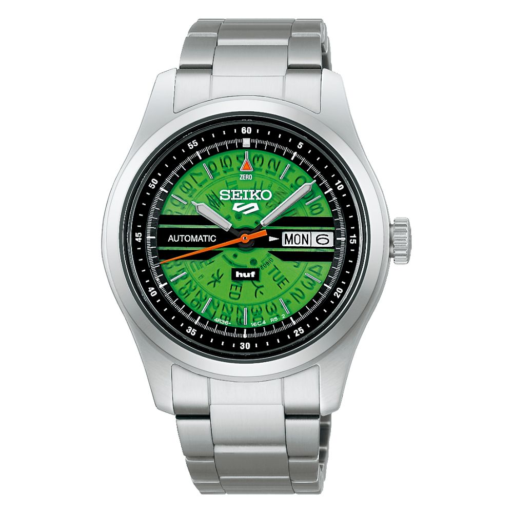 Orologio Uomo Seiko 5 HUF Edizione Limitata Acciaio Verde SRPM09k1