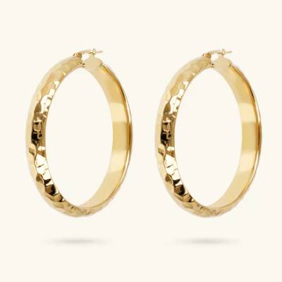 Orecchini Donna Etrusca Cerchio Martellati WSET00715.BIG