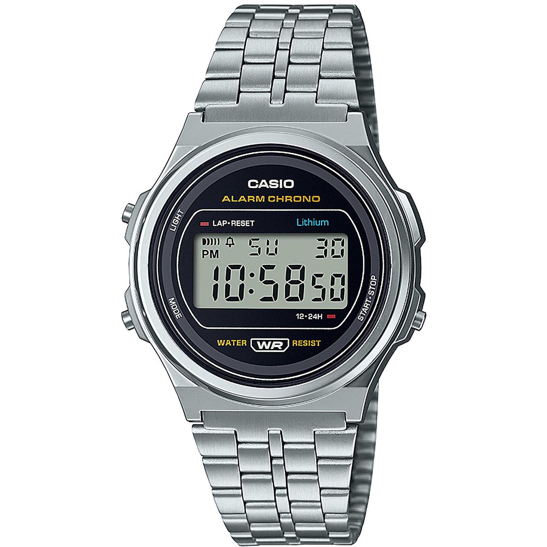 Orologio Uomo Casio Acciaio Quarzo Digitale A171WE-1AEF