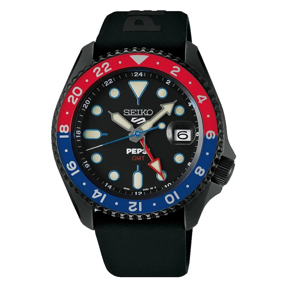 Orologio Uomo Seiko 5 Pepsi Nero Edizione Limitata Acciaio SSK047K1