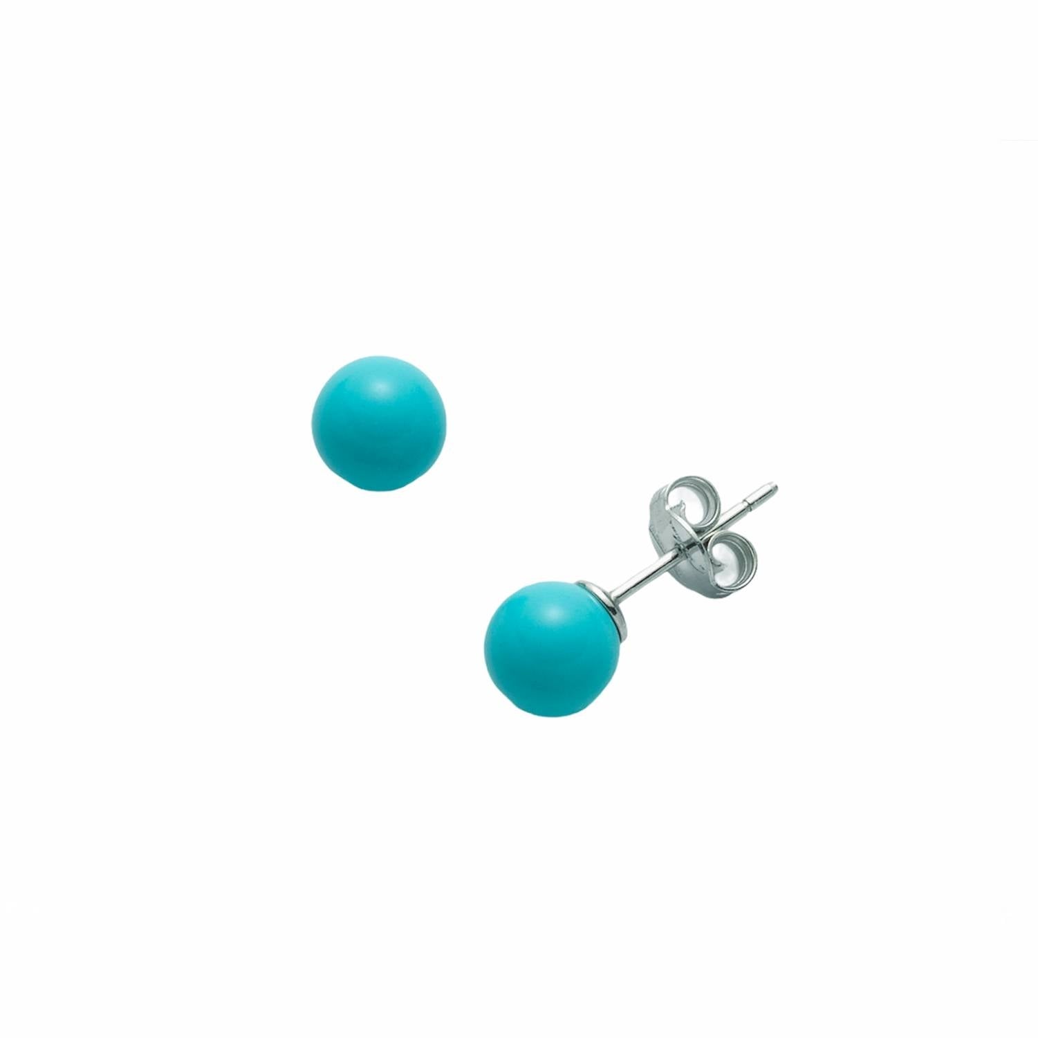 Orecchini Donna Argento 925 Miluna Agglomerato Pasta Di Turchese A Lobo PER2408