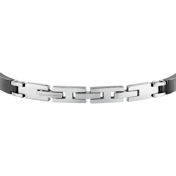 Bracciale Uomo Maserati Acciaio Ceramica Nera JM426ATZ100