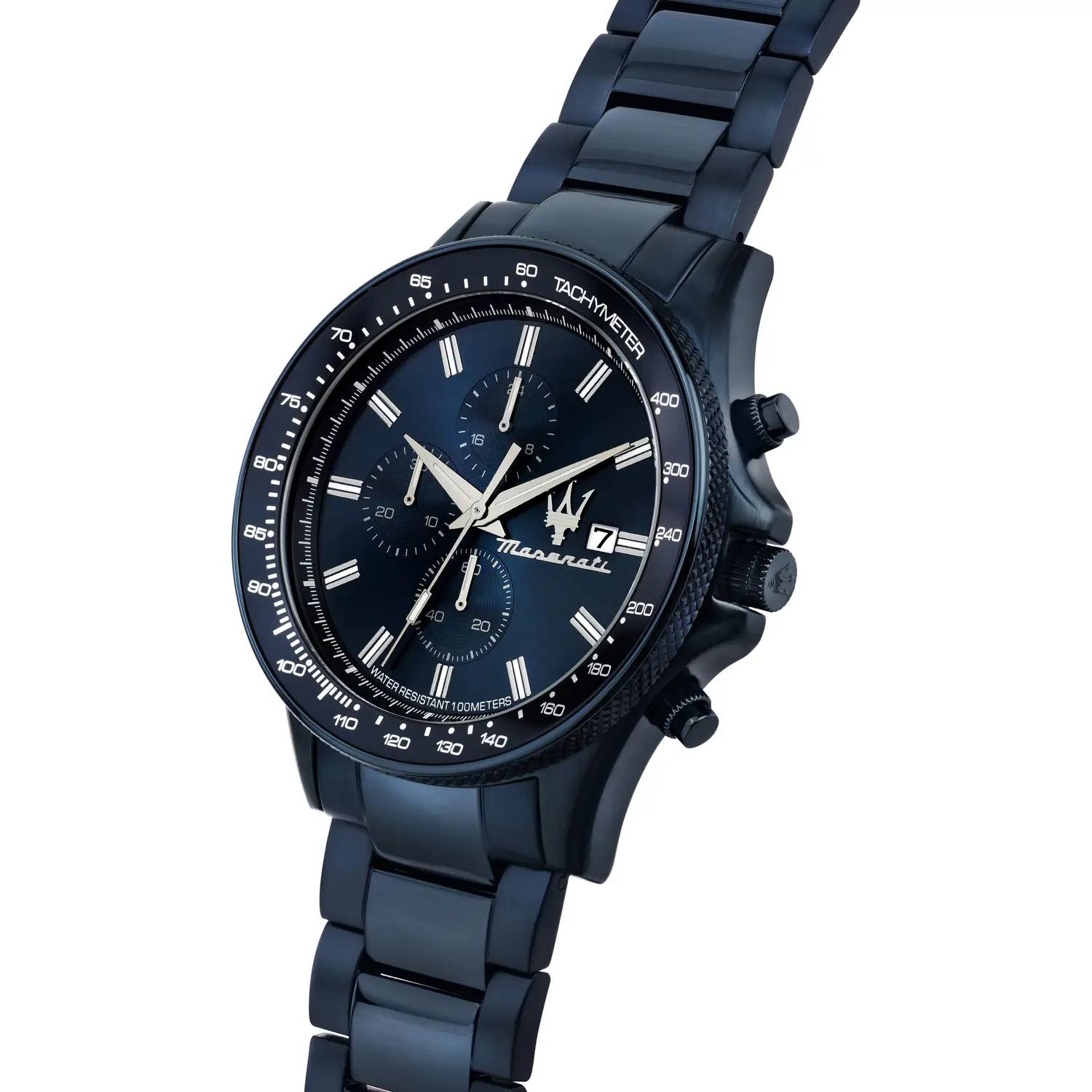 Orologio Uomo Maserati Acciaio Nero PVD Quarzo Cronografo Blu Data R887364023