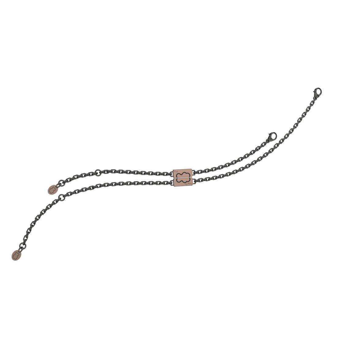 Bracciale Uomo Bambino Papà Nanan Argento Brunito 925 Divisibile PNAN0012