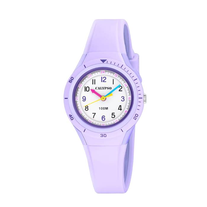 Orologio Bambina Calypso Gomma Lilla Bianco K5856/3