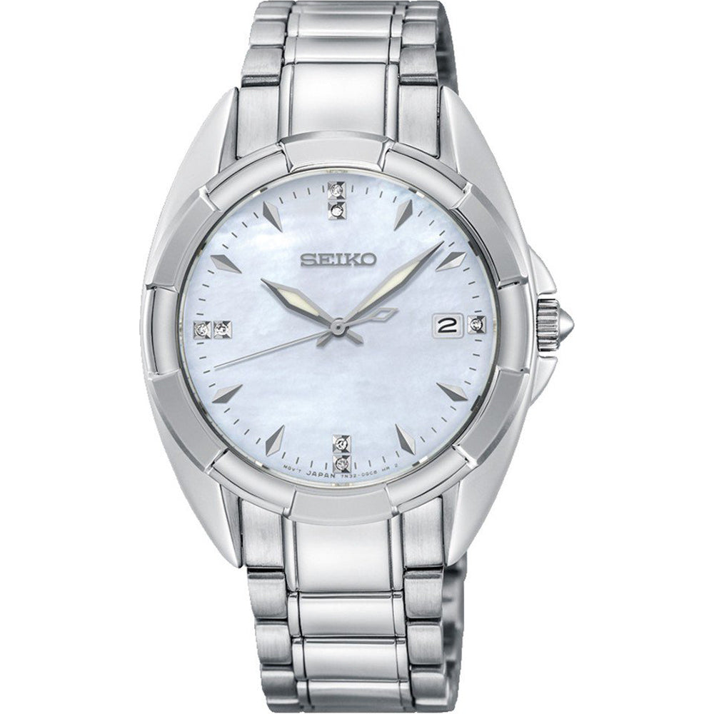 Orologio Donna Seiko Ladies Acciaio Solo Tempo Madre Perla Diamanti SKK885P1