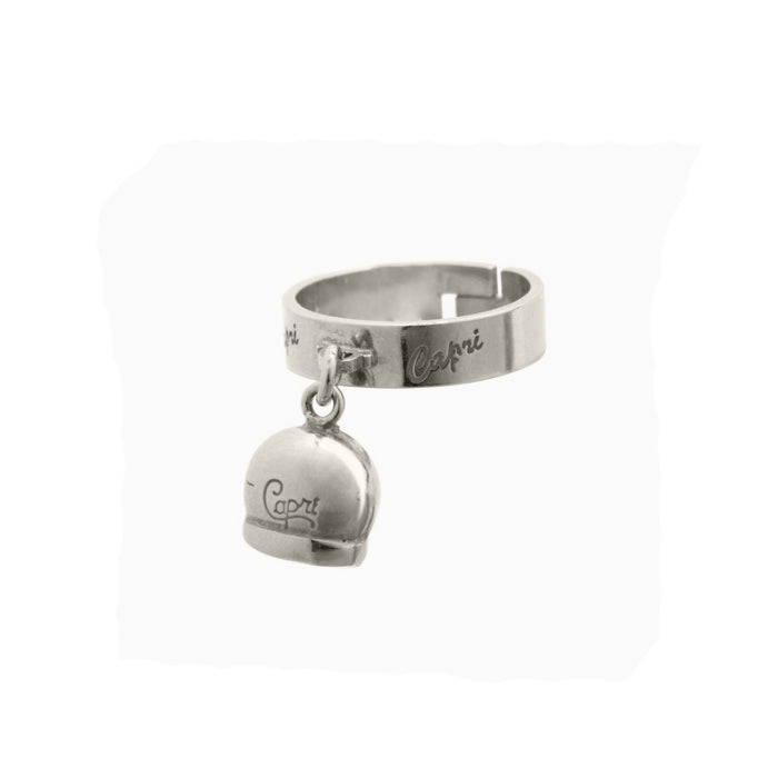 Anello La Campanella di Capri Argento Lastra Porta Fortuna ACCD2-ARG