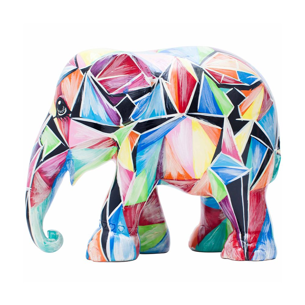 Scultura Elefante Hidden Diamonds 10 cm Resina Dipinto A Mano 8858831230873