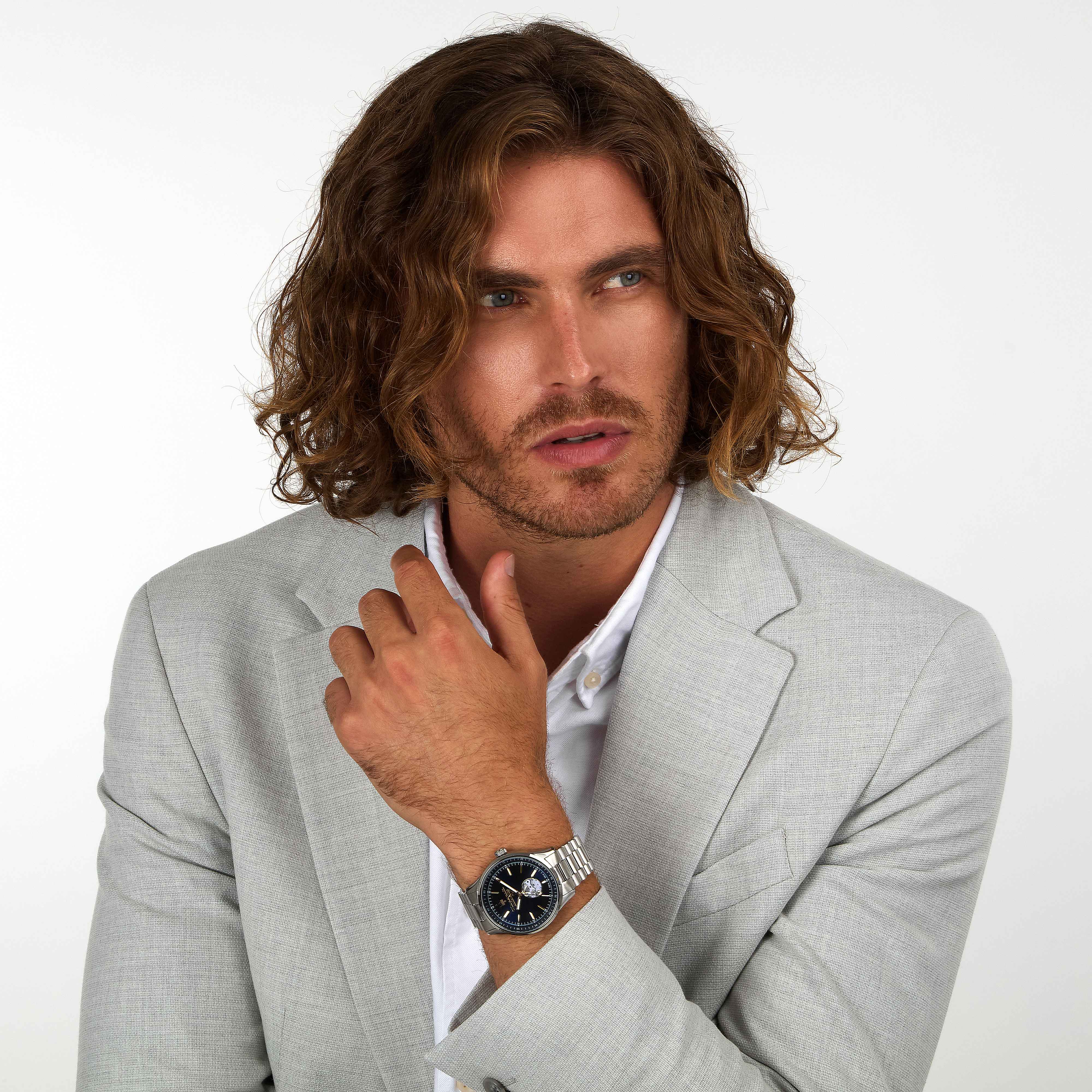 Orologio Uomo Maserati Automatico Maglia President Acciaio Blu R8823124002