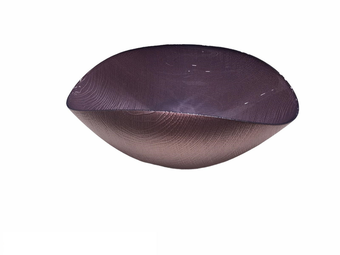 Centrotavola Vaso Cristallo Vetro Onlylux Burano Glicine Moderno 28x14cm OL02511