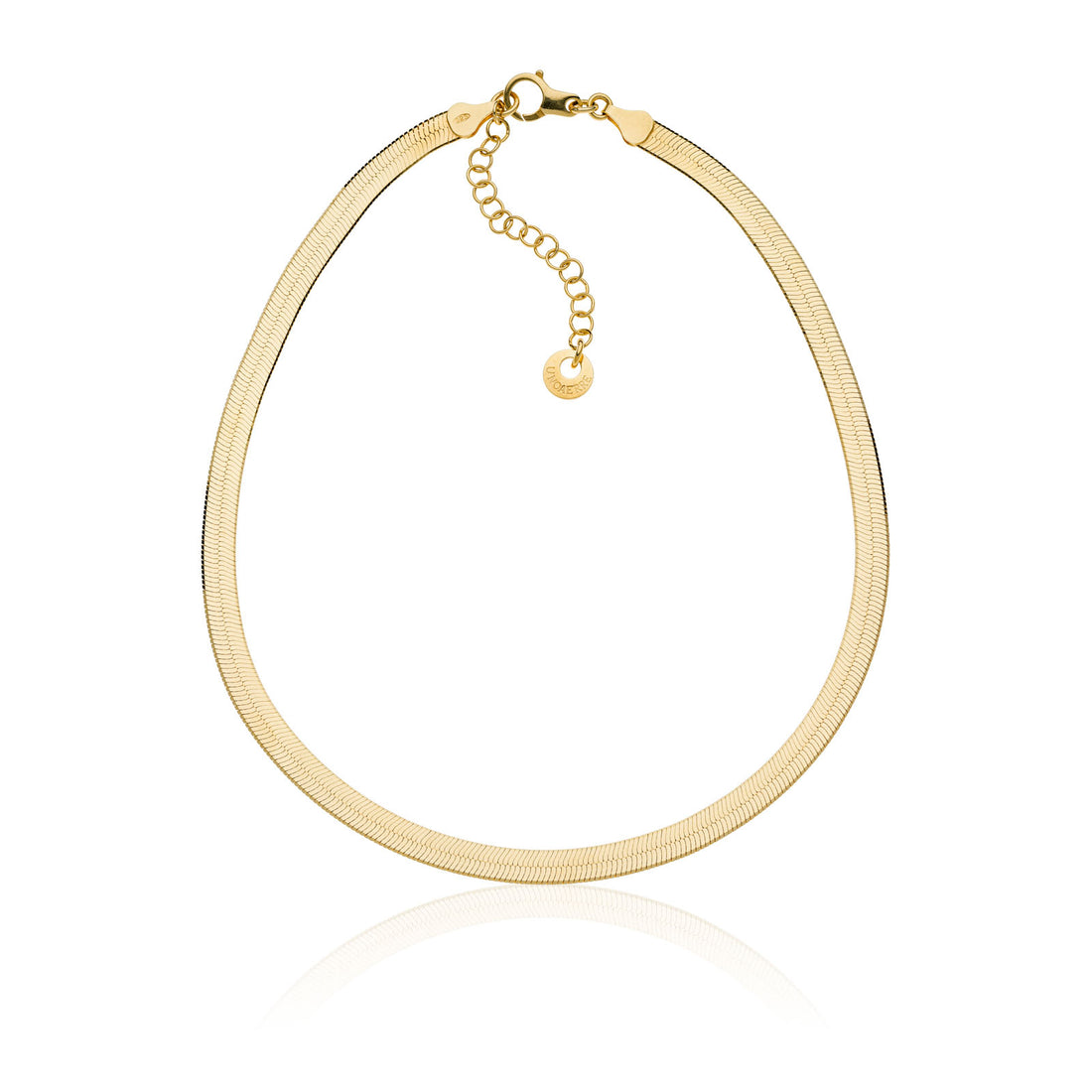 Collana Donna Unoaerre Argento 925 dorato Maglia piattina Herringbone 557154