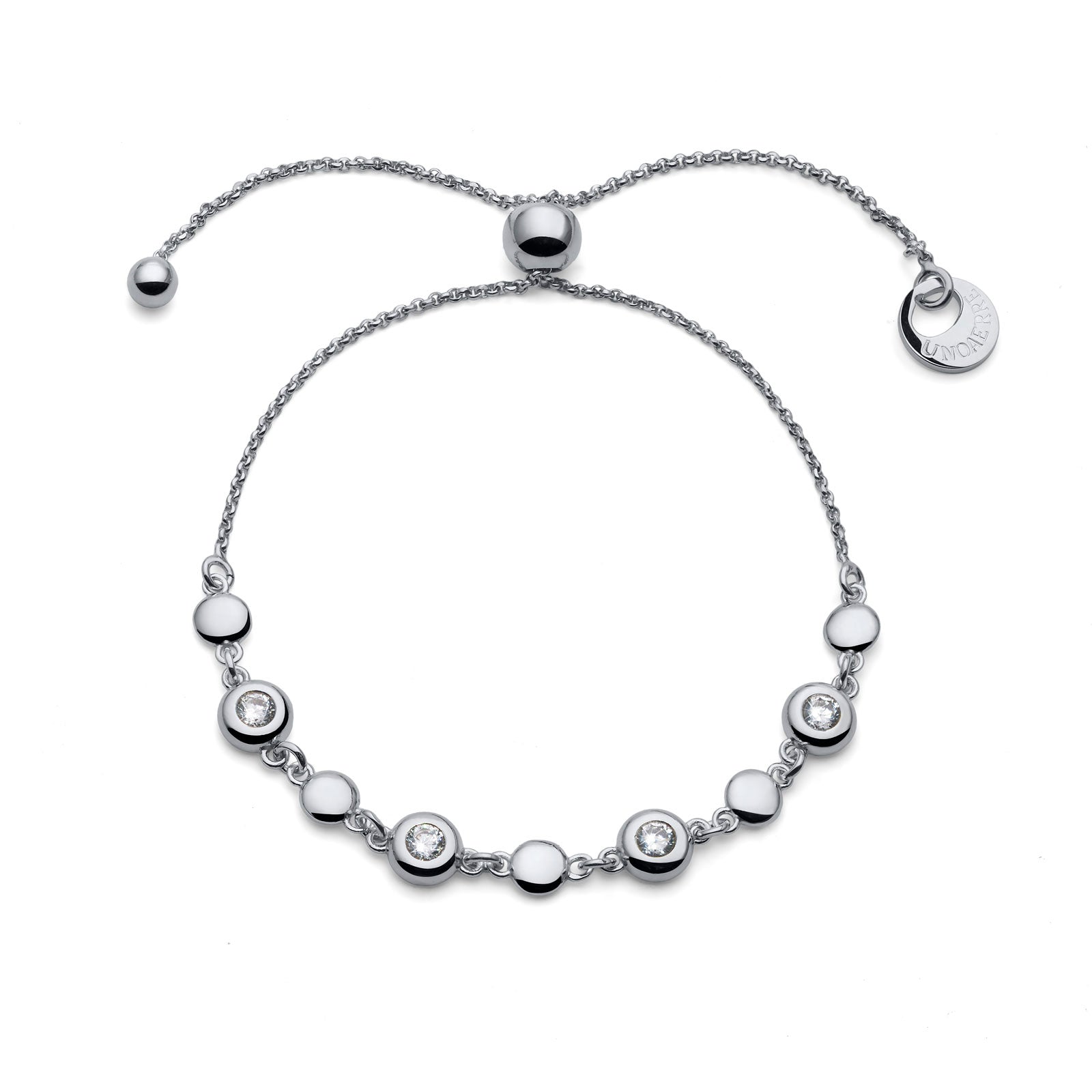 Bracciale Unisex Unoaerre Argento 925 con Zirconi Bianchi Sparkle 571687