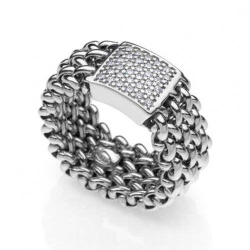 Anello Donna Unoaerre Argento Bianco Con Zirconi Misura 14 711ECA0111000