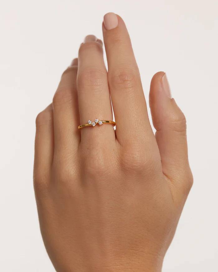 Anello Donna PDPaola Argento Dorato 925 Verretta AN01-871-14