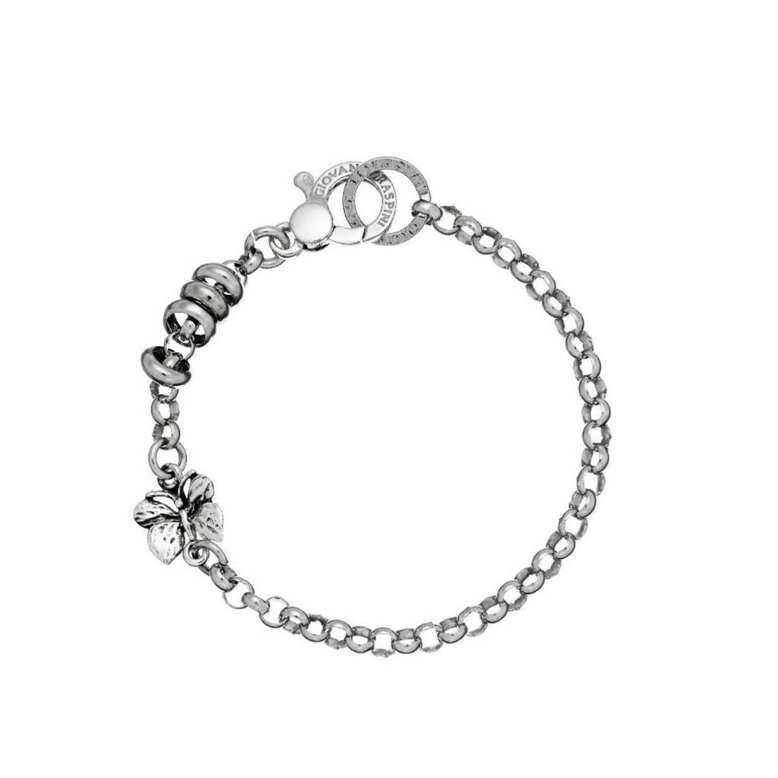 Bracciale Donna Giovanni Raspini Argento 925 Base Rolò Farfalla 09441
