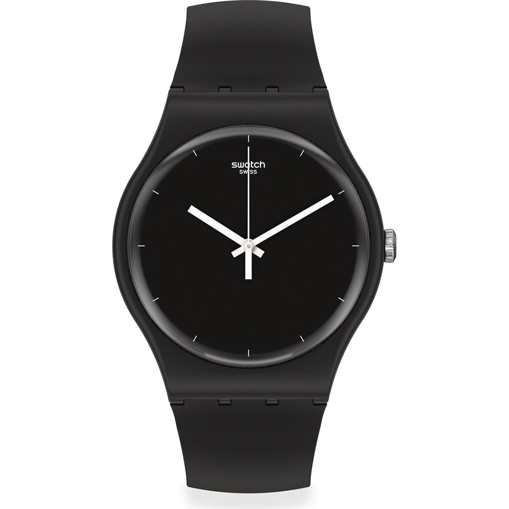 Orologio Uomo Swatch New Gent Quarzo Solo Tempo Bioceramic Nero SO32B106