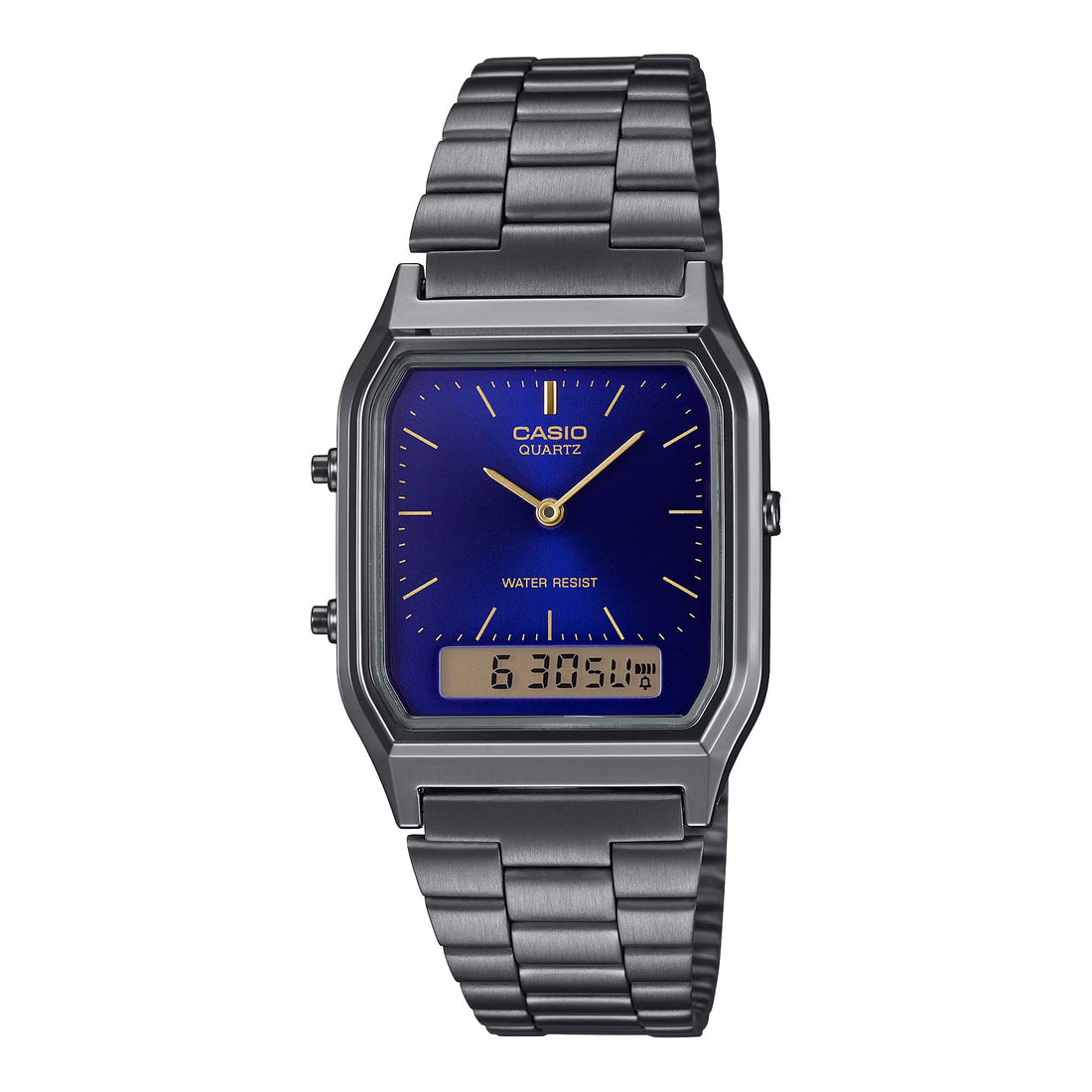 Orologio Unisex Casio Vintage Acciaio Brunito Quarzo Ana-Digi AQ-230EGG-2AEF