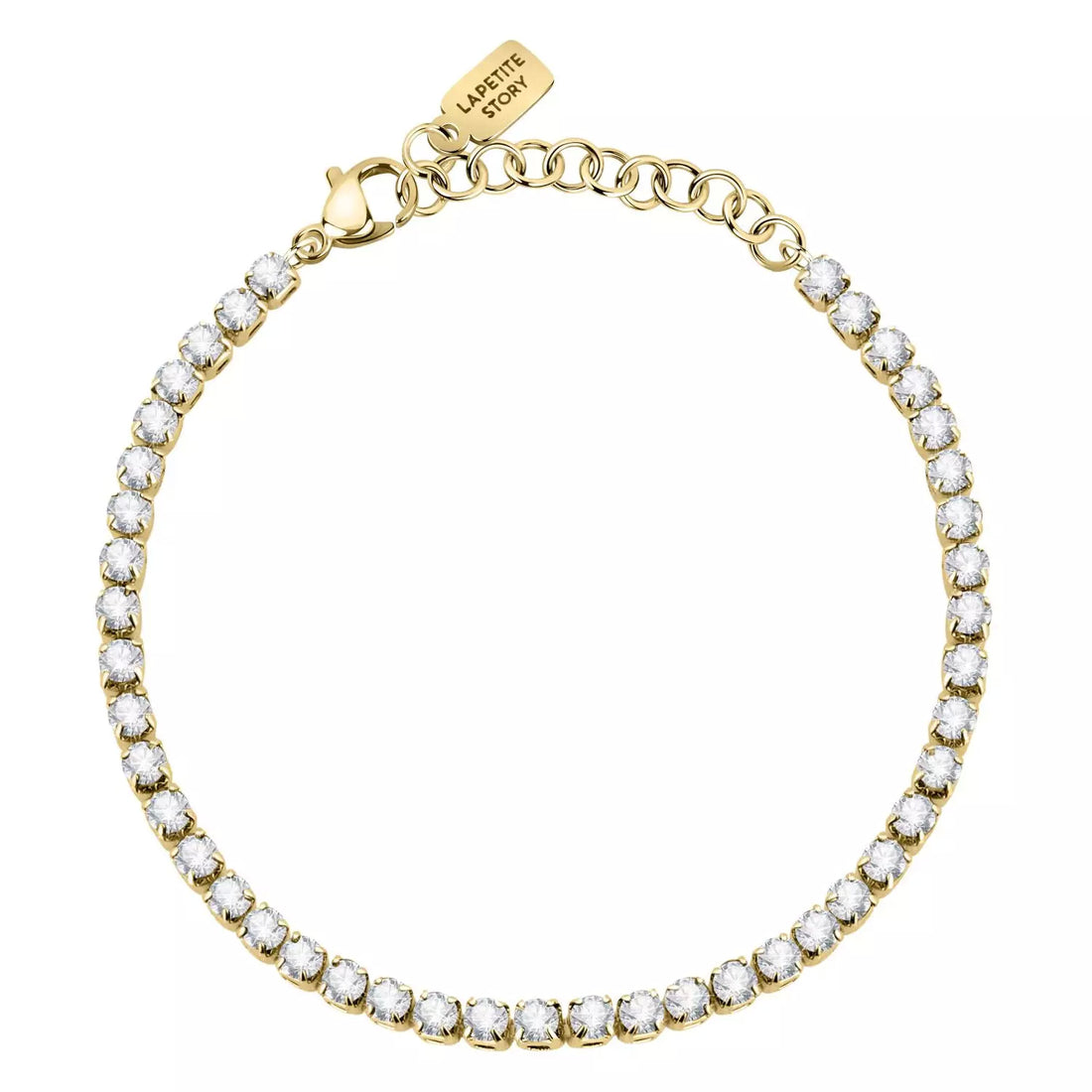Bracciale Donna La Petite Story Acciaio Dorato Zirconi Bianchi Friendship LPS05ARR73