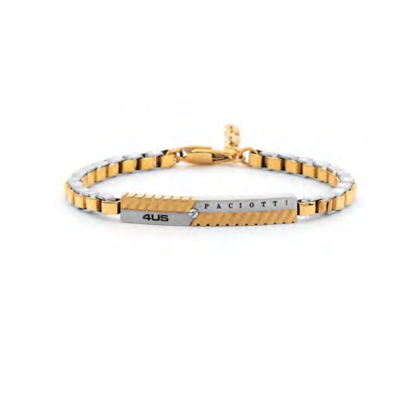 Bracciale Uomo 4US Cesare Paciotti Acciaio Bicolore 4UBR8024