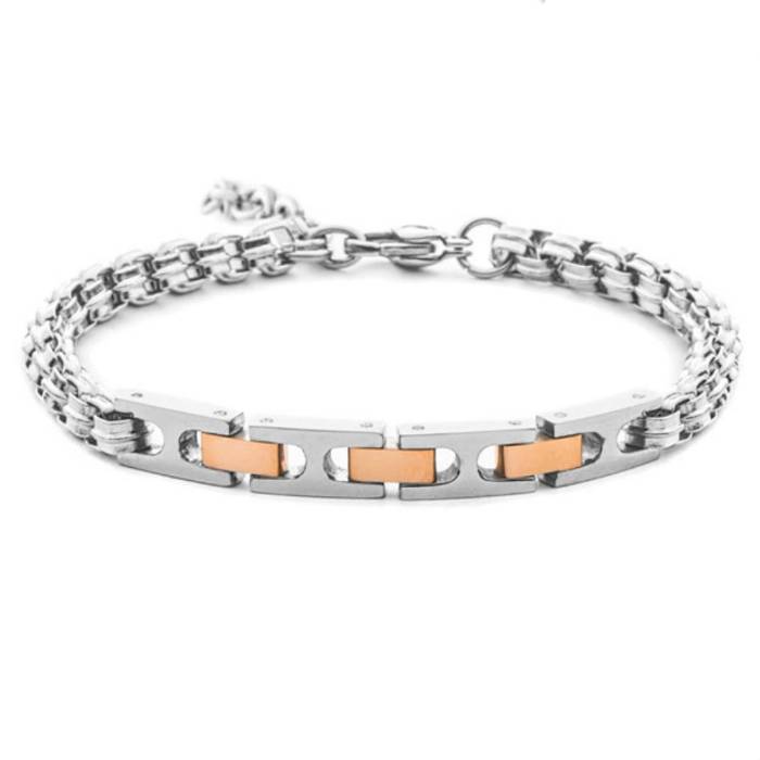 Bracciale Uomo 4US Cesare Paciotti Acciaio Pvd Rosè 4UBR8475