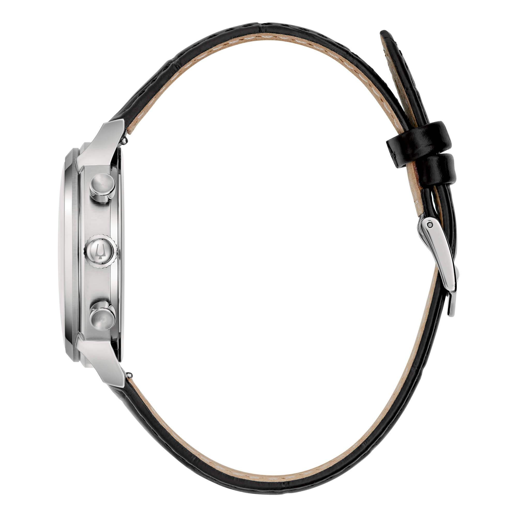 Orologio Uomo Bulova Cronografo Turchese High Precisionist Pelle Nero 96B456