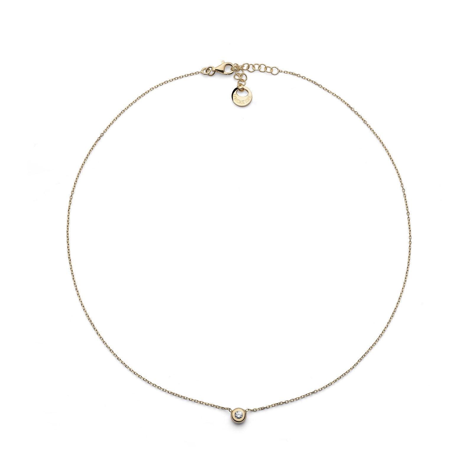 Collana Donna Unoaerre Argento 925 punto luce Zircone Bianco 571676