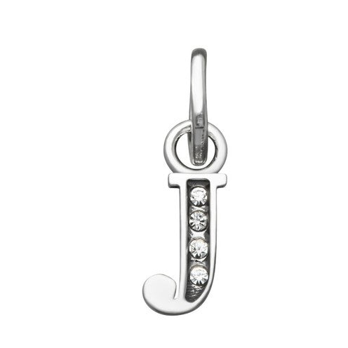 Charm Donna Giovanni Raspini Argento 925 Mini Lettera J Crystal 12148