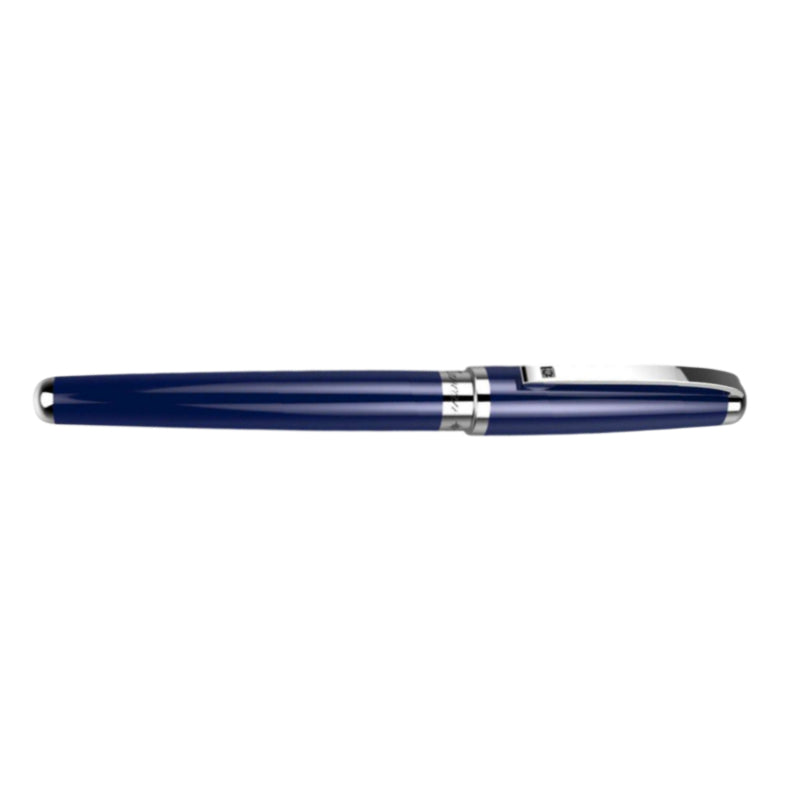 Penna Uomo Zancan Sfera Acciaio Blu Diamante Nero HPN038-DN