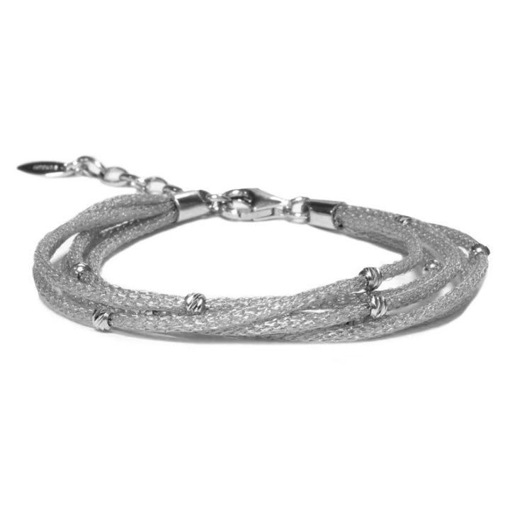 Bracciale Donna Borsari Venere Argento 925 Filato Metallico Silver BR-Venere02P
